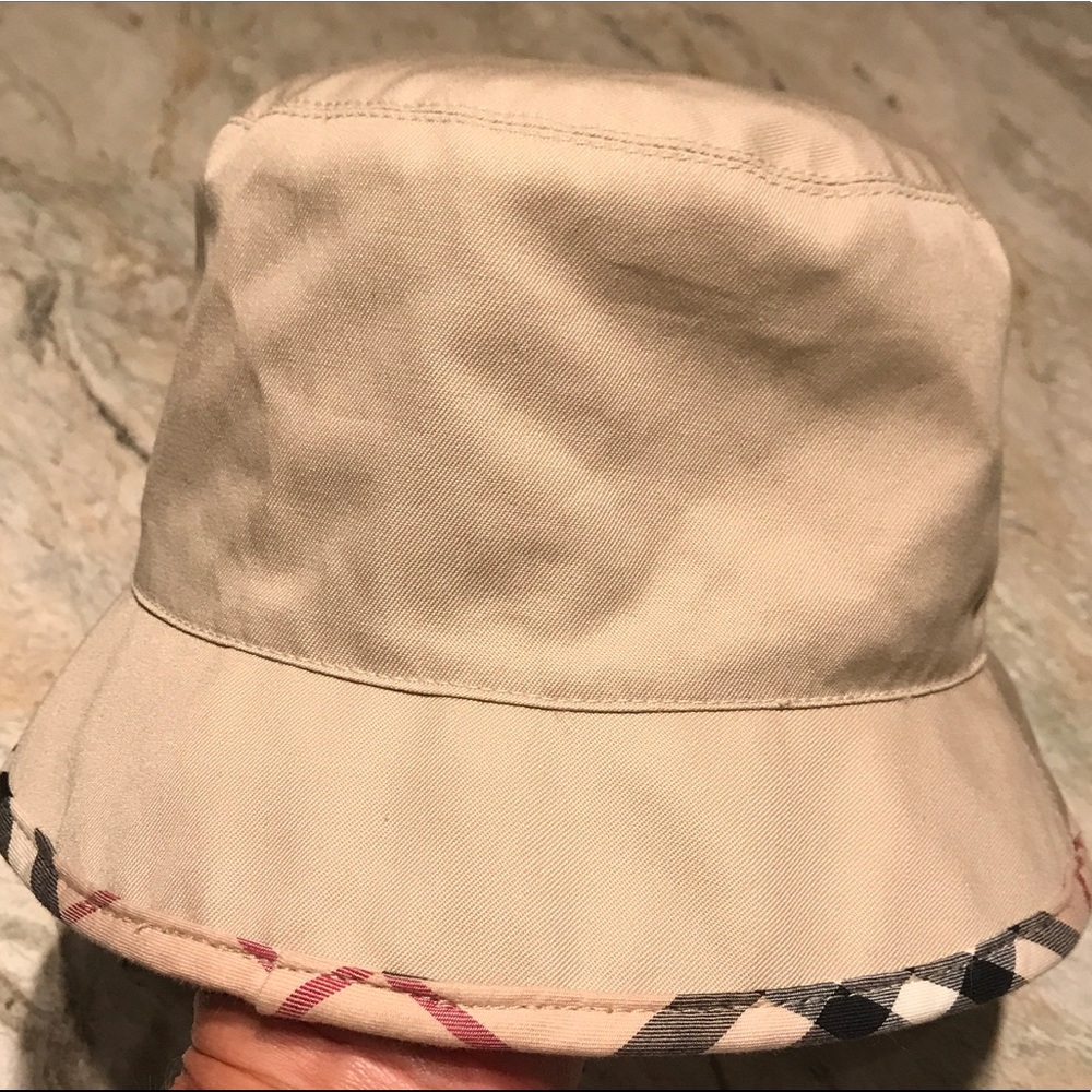BURBERRY Canvas bucket rain hat